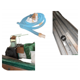 Contents of Loft Area Including Pool Hose & Pump - Corrugated Panel - PVC Piping - Vintage Rocking Horse NOT INCLUDED