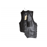 Ladies Fringe Leather Vest Size Large