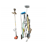 Lot of Tools Including Shovels, Sledgehammers, Brushes, and Rake