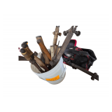Bucket of Welding Torches and Hammers