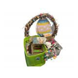 2 Plastic Totes and 36" Wreath All Easter Decorations