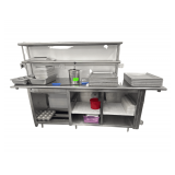 Stainless Work Table w/ Storage Underneath - 8’