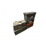 5 Tool Boxes - Assortment of Items Inside
