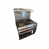 Vulcan 6 Burner Oven Range w/ Shelf - Natural Gas - 36" x 32" x 58"