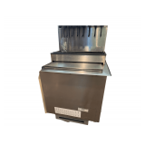 Stainless Steel Ice Bin - Model 46218 - 25 1/2" x 24 1/2" x 25" - Drink Dispenser Not Included