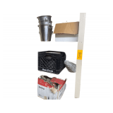 Contents on Left Side of Shelf Plates Ice Buckets