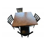 1 Table w 4 Chairs Table aprox 36"