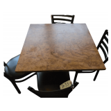 1 Table w 4 Chairs Table aprox 36"