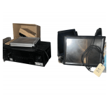 Contents of Shelf Including Pioneer Stereo Mixer, Elo Touch Systems POS Display