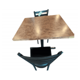1 Table w 2 Chairs Table aprox 36"