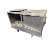 Alum Cabinet w/ Fluid Storage Combination w/ Hose and Reel 67" x 36" x 47"