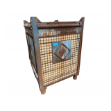 Approx. 330 Gal Plastic Tote in Steel Gauge