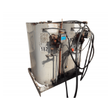 Dual Approx. 275 Gal Steel Tank w/ Gauge & Pump on Skid