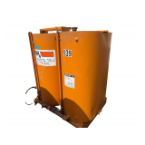 Dual Approx. 275 Gal Steel Tank w/ Gauge on Skid