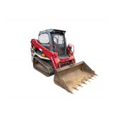 2021 Takeuchi TL10V2 Skid Steer - High Flow - only 1001 Hours - Aux Piping - Full Enclosed Cab. Heat / AC - SN: 410005162 - 75in Bucket