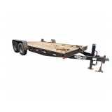 2020 AMO Heavy-Duty Tandem-Axle Equipment Trailer - 18’ Dovetail Deck - Wood Decking - Fold-Down Rear Loading Ramps - Heavy Frame Construction - 12,000 Gross Weight - VIN: 7FNUH1825L1017978