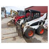 2013 Bobcat S570 Skid Steer - Only 938.6 Hours - Aux. Hydraulics - With Forks - New Tires