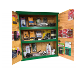 Contents In & On Cabinet Includes Hand Cleaner Automotive Lighting Antifreeze Tester
