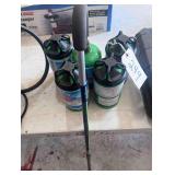 4 Propane Tanks and Burner Attachment