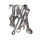 A Variety of Sizes and Company Boxed in Wrenches