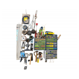 Contents On Wall Includes Screw Bins Grinding Wheels Wire Hand Tools