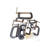 Lot of Assorted Size C-Clamps