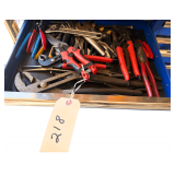 Contents Of Drawer Includes Pliers Tin Snips Vise Grips