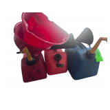 Gas Cans and 2 Funnels