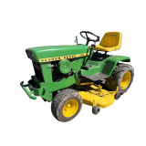 John Deere 140 Riding Mower - Model T0584 - S/N: 021690N - Model H048G 48" Mower Deck - Includes Maintenance Book & Parts