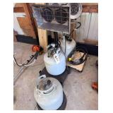 3 Propane Tanks - Propane Tank Radiant Heater Attachment