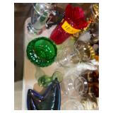 Assortment of Glass and a Stainless Steel Coffee Urn
