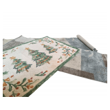 2 - 5ft. Runners - 1 2 x3 ft Wool Christmas Rug