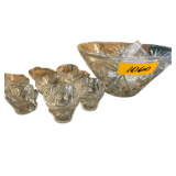 Punch Bowl Set with 16 Cups