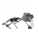 3.5" Bench Vise and 3 (4") C Clamps