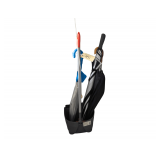 Umbrellas in a Foldable Waste Pan