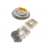2 Porcelain Switch Covers 4 Plates