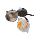 NEW Stainless Steel 8 Quart Pot with Lid - 2 NEW T fal Skillets - Bunt Pan