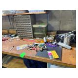 Contents on Bench and Shelves