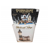 Harborside Village Limited Edition Porcelain Lighthouse - Victorian Village Porcelain Sea Shanty Restaurant 2001
