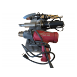 Heavy-duty Industrial Electric Soldering iPhone ron, Milwaukee Variable Temperature Heat Gun, Vintage Royal Quality Products Heat Sealing Tool, Steel Lever Barrel Pump