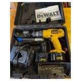 DeWalt 12V Cordless Drill Kit, Including a Drill, 2 Batteries, Battery Charger, Set of Drill Bits