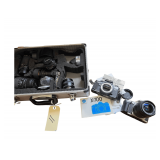 Minolta Camera X-700 - Minolta Maxxum 5 - Various Lenses and Metal Carring Case