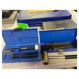 Gunsmith Screw Set Box of Allen Wrenches with a Brass Hammer