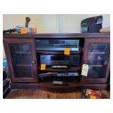 Wooden TV Entertainment Stand with Storage - 46 x 20 x 25