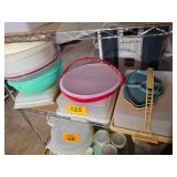 Several Pieces of Tupperware - Snack Plates