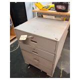 4 Tier Hardware Organizer/ Tool Chest on Casters - 22" x 20" x 33"