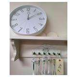 6 Ceramic Spoons - Wall Clock - Shelf Not Included
