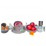 Shelf of Various Glassware