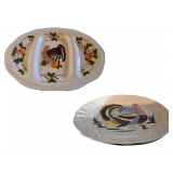 2 - Ceramic Turkey Platters
