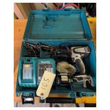 Makita Cordless Power Tool Kit w Makita DC18RA Fast Charger, and Cordless Drill/Driver
